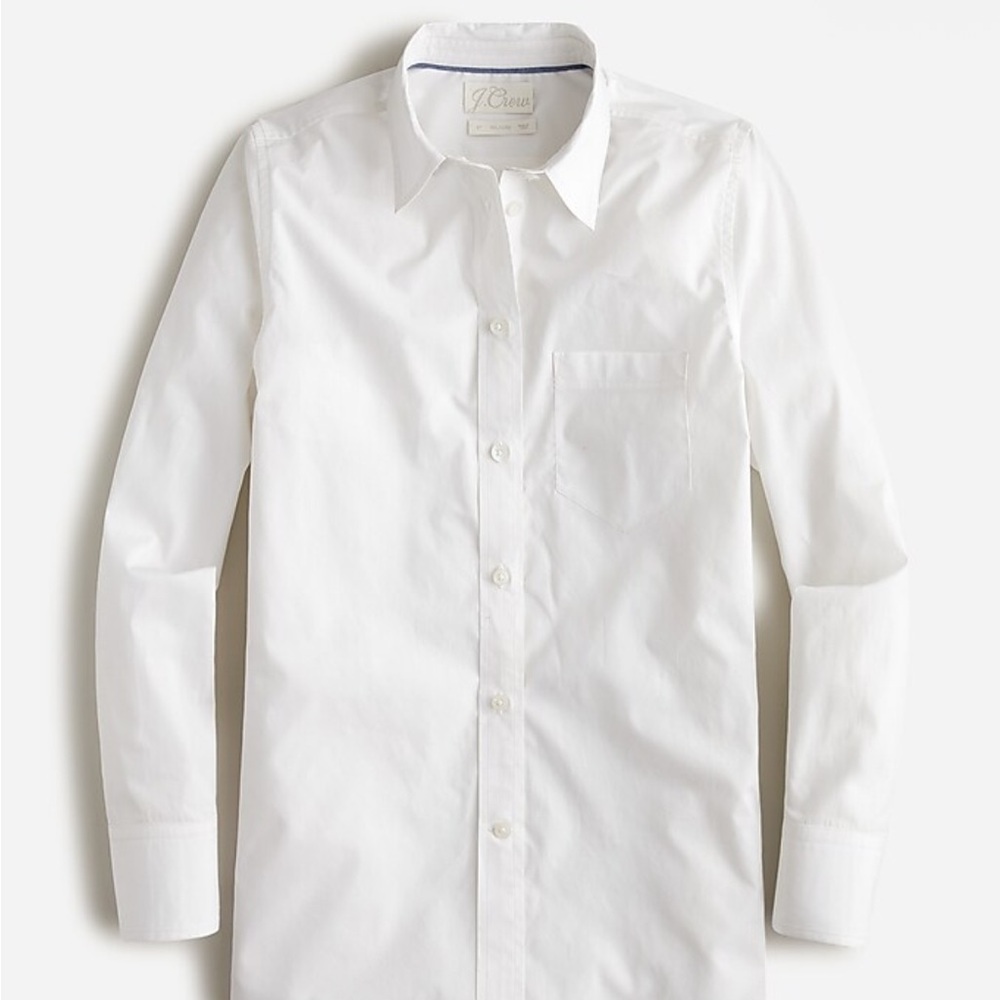 J. Crew Classic White Button Down Shirt